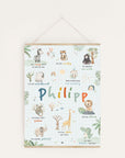 Personalisierbares Affirmationsposter Boho Safari