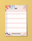 Moderner Familienkalender 2027 - Pastellbunt - Din A3 mit 6 Spalten