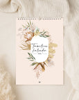 Floraler Familienkalender 2026 - Flowers - Din A3 mit 5 Spalten