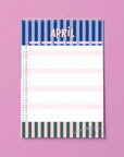 Familienkalender 2027 - STRIPES - Din A3 mit 6 Spalten