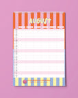 Familienkalender 2027 - STRIPES - Din A3 mit 6 Spalten