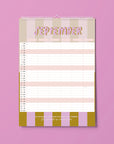 Familienkalender 2027 - STRIPES - Din A3 mit 6 Spalten