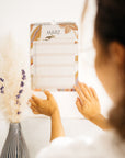 Wandkalender Flowers 2024 - Din A4 mit 3 Spalten