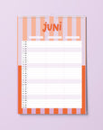 Wandkalender 2027 - STRIPES - Din A4 mit 3 Spalten