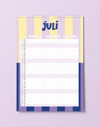 Wandkalender 2027 - STRIPES - Din A4 mit 3 Spalten