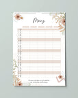 Floraler Familienkalender 2026 - Flowers - Din A3 mit 5 Spalten