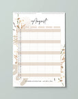 Floraler Familienkalender 2026 - Flowers - Din A3 mit 5 Spalten