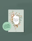 Floraler Familienkalender 2026 - Flowers - Din A3 mit 6 Spalten