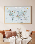 Lernposter Meine kleine Welt - hellblau
