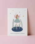 Postkarte Affirmation - Ich bin einzigartig