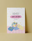 Postkarte Hooray - Happy Birthday