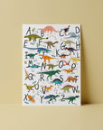 Postkarte Dinos