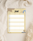 Wandkalender 2026 - Pastellbunt - Din A4 mit 3 Spalten