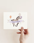 Postkarte Happy Birthday - Pferdeliebe