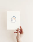 Postkarte Alles Liebe zur Taufe - hellblau