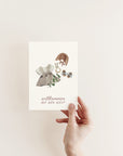 Postkarte Willkommen auf der Welt - Dress