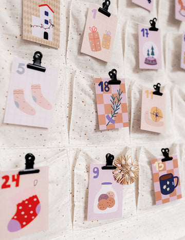 24 Adventskalender Karten für die Weihnachtszeit DIY