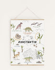 Personalisierbares Affirmationsposter Dinoland