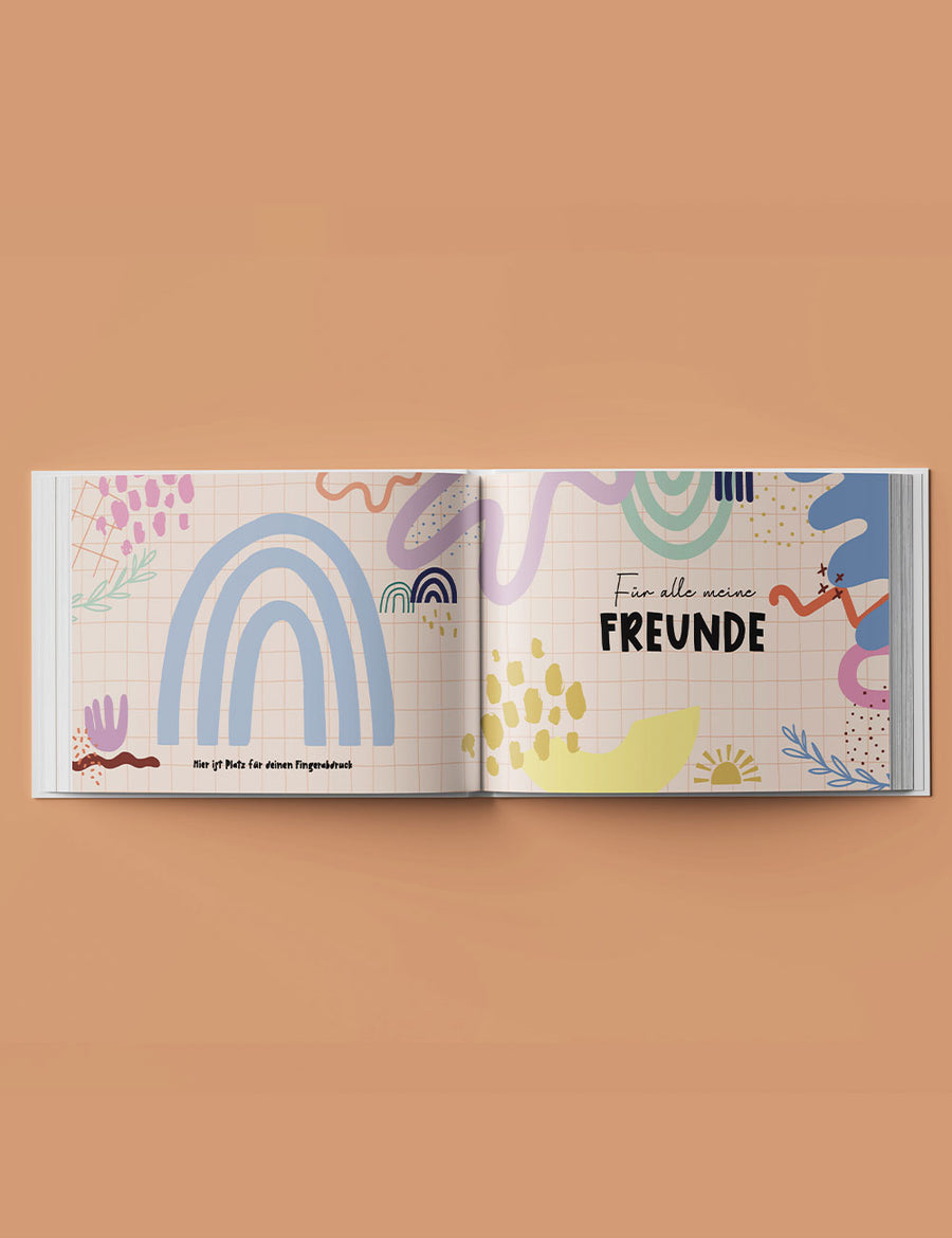 Freundebuch Pastellbunt