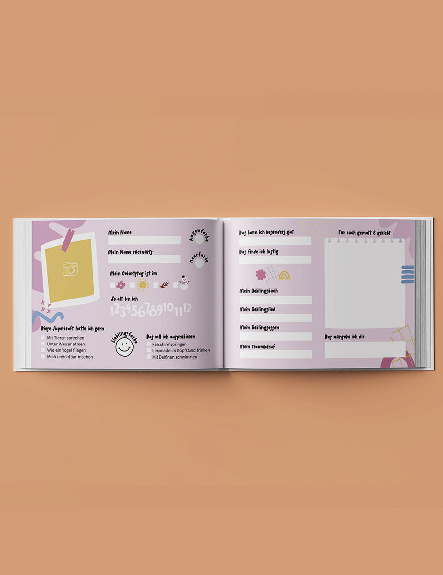 Freundebuch Pastellbunt