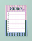 Familienkalender 2027 - STRIPES - Din A3 mit 5 Spalten