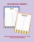 Immerwährender Geburtstagskalender - Stripes & Smileys