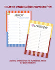 Immerwährender Geburtstagskalender - Stripes & Smileys