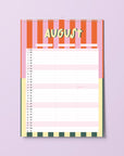 Wandkalender 2027 - STRIPES - Din A4 mit 3 Spalten
