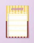 Wandkalender 2027 - STRIPES - Din A4 mit 3 Spalten