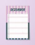 Wandkalender 2027 - STRIPES - Din A4 mit 3 Spalten