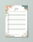 Floraler Familienkalender 2026 - Flowers - Din A3 mit 5 Spalten