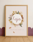 Geburtsposter Floral Romance