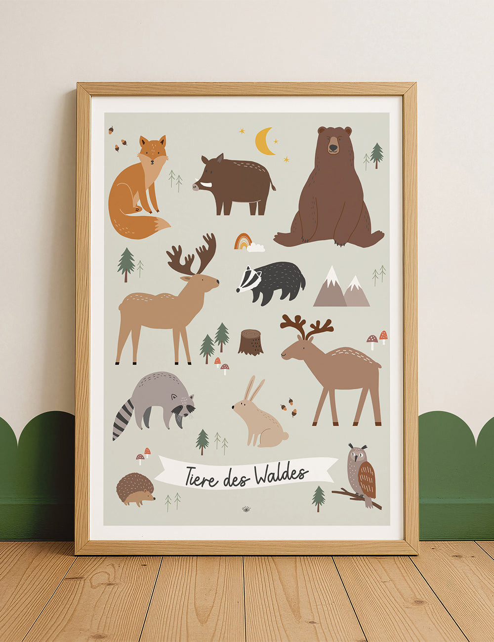 Lernposter Tiere des Waldes – fischomaswerkstatt