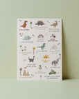 Affirmationskarte - Funny Dinos
