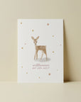 Postkarte Willkommen auf der Welt - Oh deer