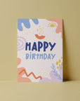 Happy Birthday - Pastellbunt