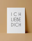 Postkarte Ich liebe dich