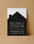 Postkarte Zuhause