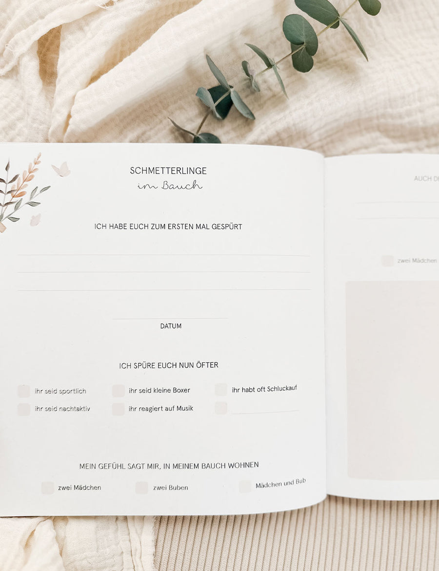 Zwillingsalbum Schwangerschaft - Doppelte Liebe im Bauch - Natural Love