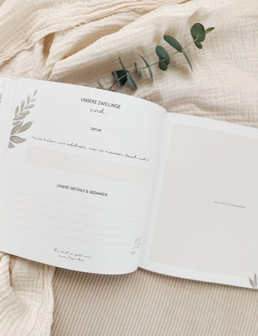 Zwillingsalbum Schwangerschaft - Doppelte Liebe im Bauch - Natural Love