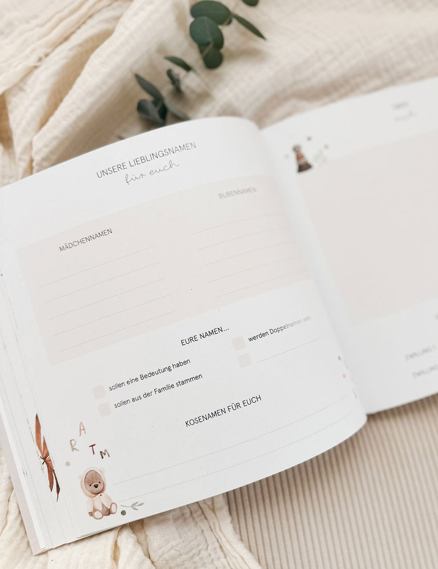 Zwillingsalbum Schwangerschaft - Doppelte Liebe im Bauch - Natural Love