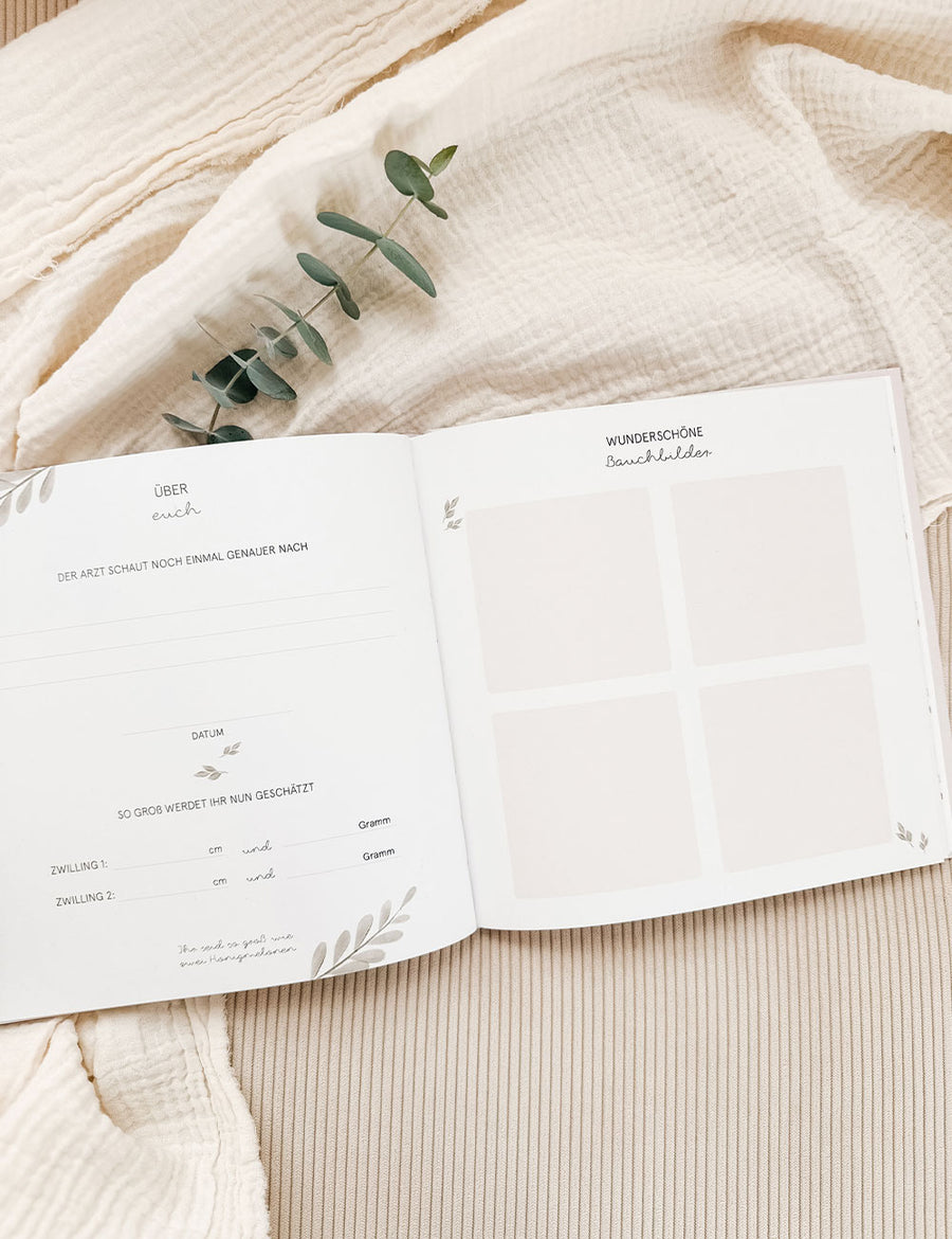 Zwillingsalbum Schwangerschaft - Doppelte Liebe im Bauch - Natural Love
