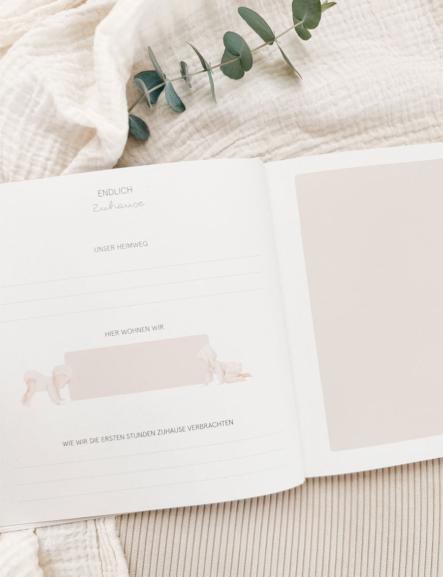 Zwillingsalbum Baby - Unser erstes Jahr - Wir sind da