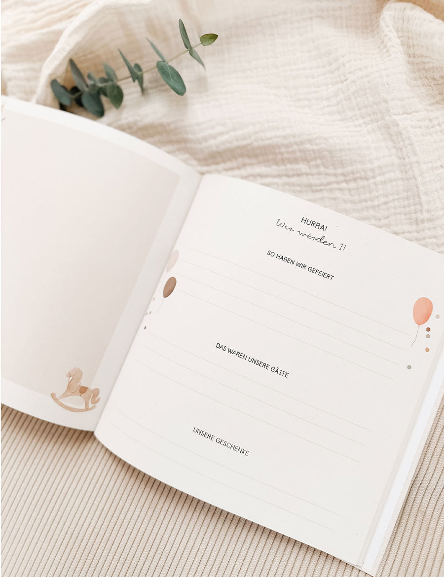 Zwillingsalbum Baby - Unser erstes Jahr - Wir sind da