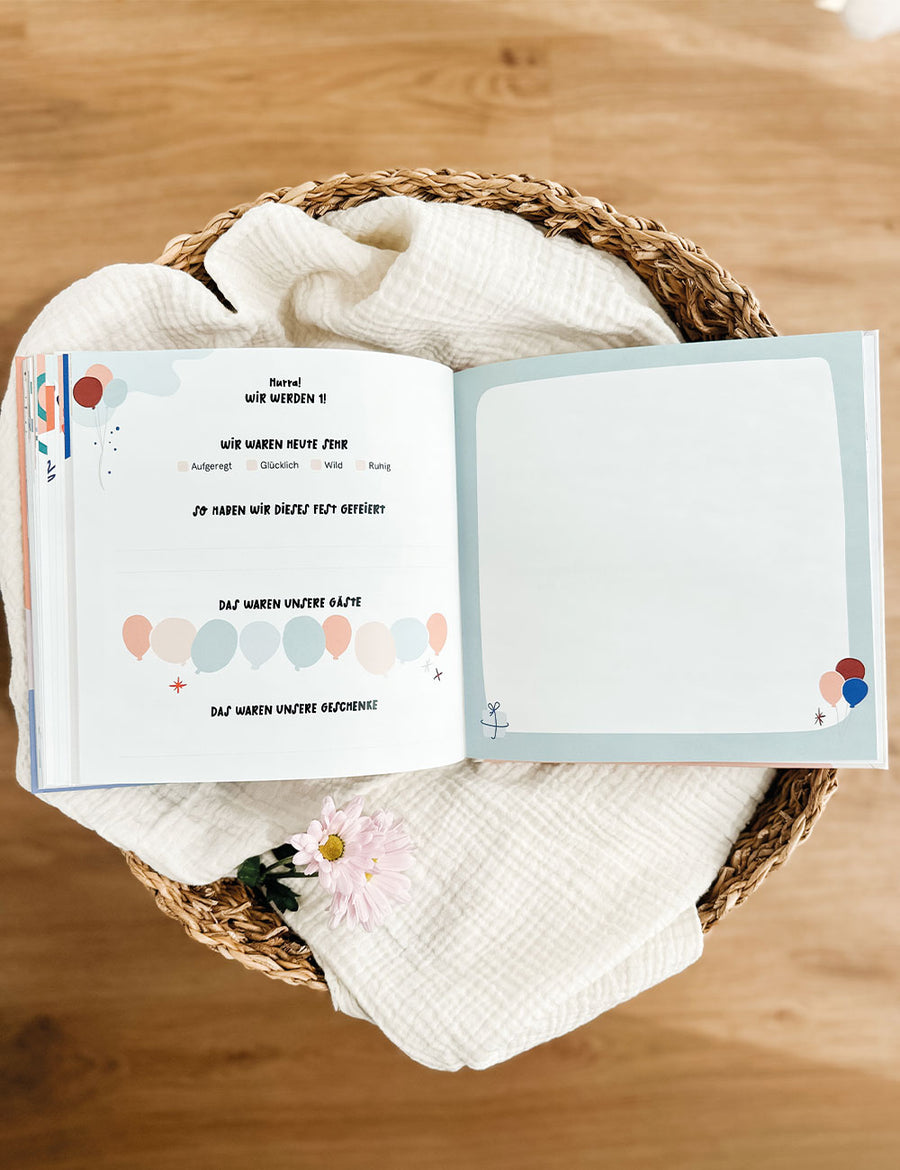 Zwillingsalbum Baby - Wir sind da - Pastell Colors