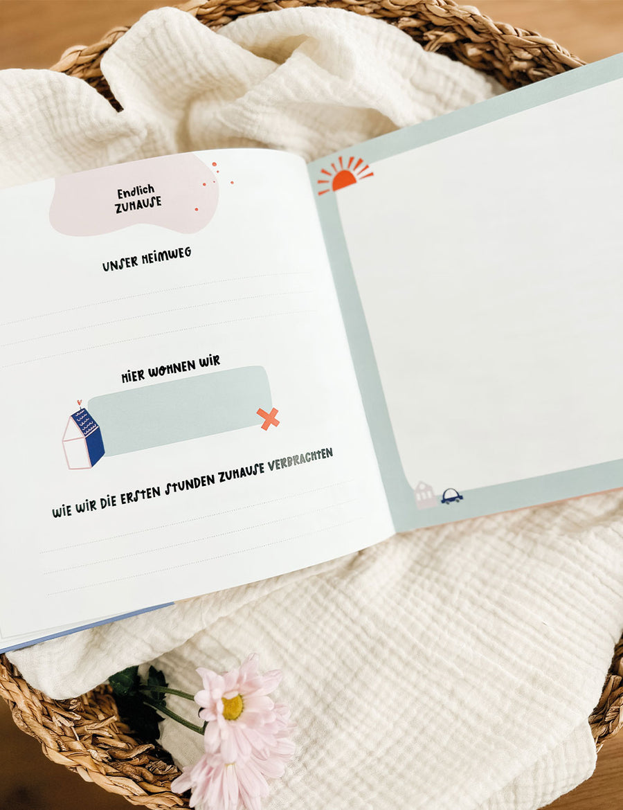 Zwillingsalbum Baby - Wir sind da - Pastell Colors