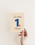 Postkarte Einschulung - Du bist 1. Klasse