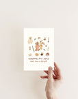 Postkarte Hebamme mit Herz