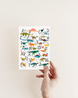 Postkarte Dinos