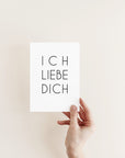 Postkarte Ich liebe dich